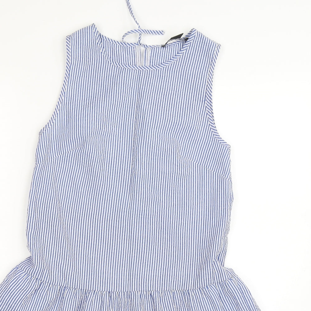Primark Womens Blue Striped  Fit & Flare  Size 6