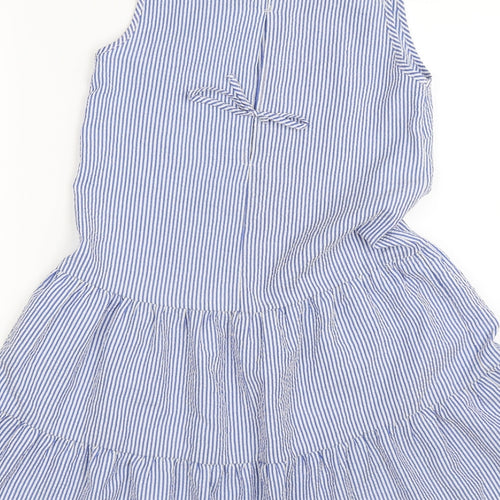 Primark Womens Blue Striped  Fit & Flare  Size 6