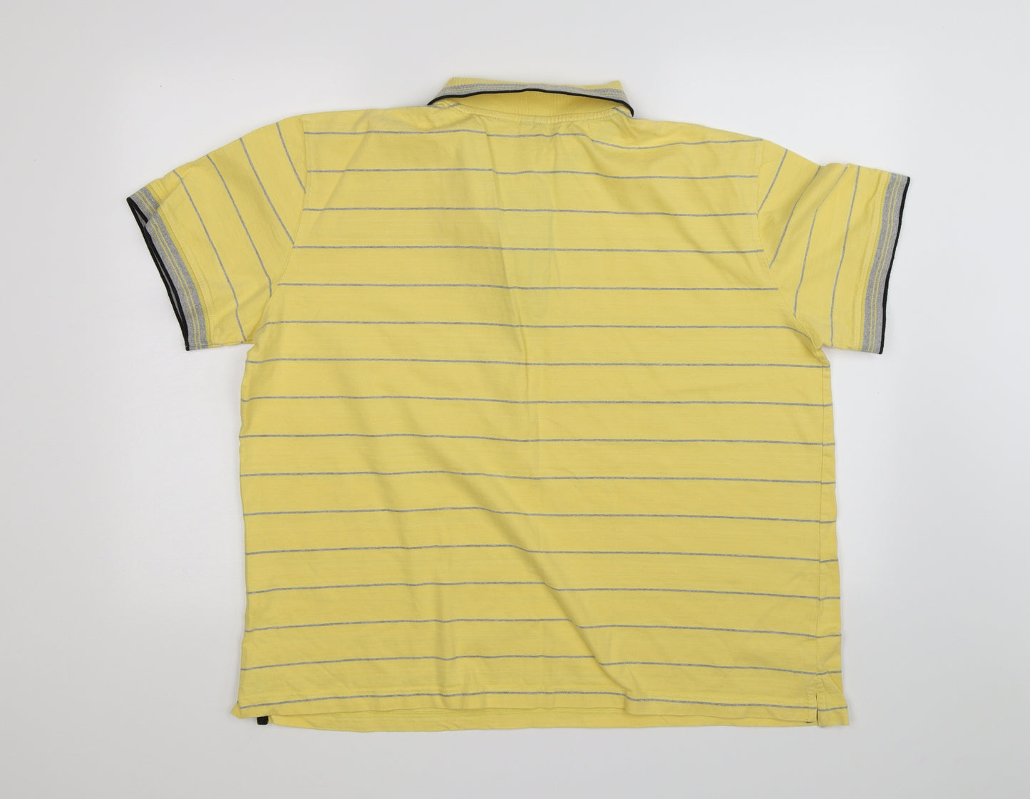 arizaon Mens Yellow Striped   Polo Size 2XL
