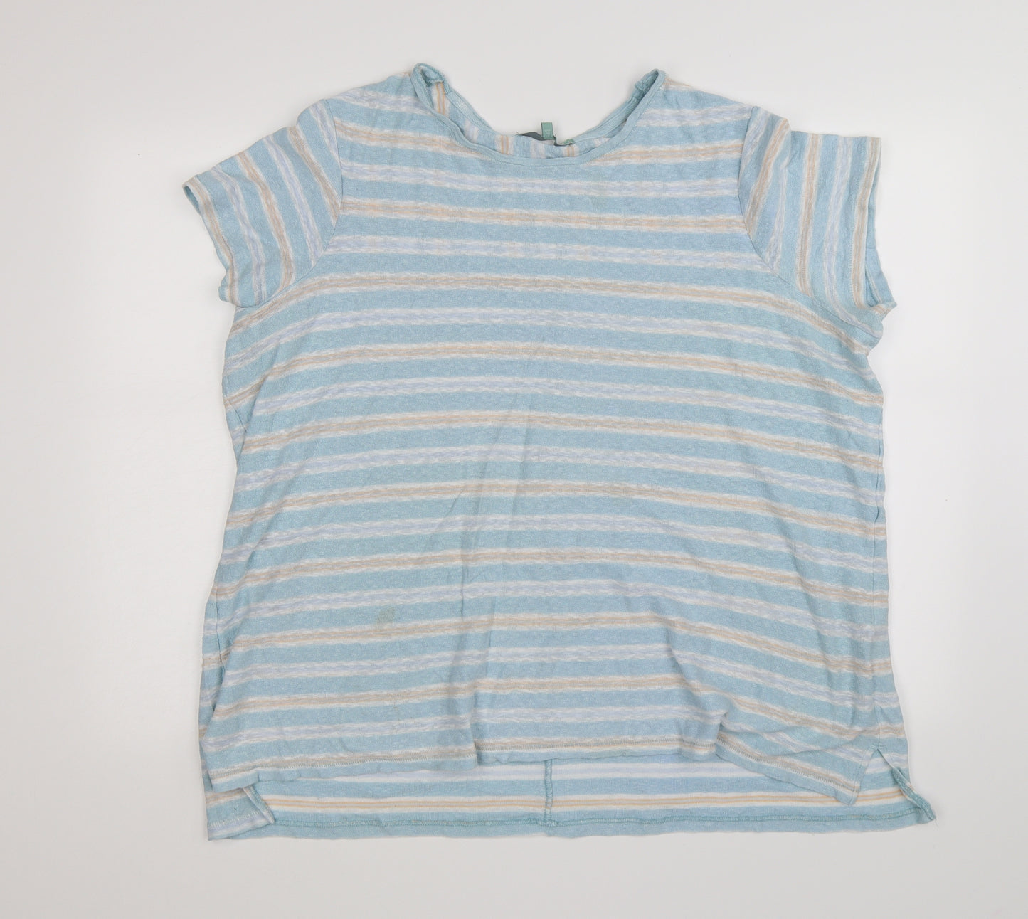 NEXT Womens Blue Striped  Tunic T-Shirt Size 22