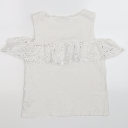 Marks and Spencer Womens White Floral  Basic Tank Size XS