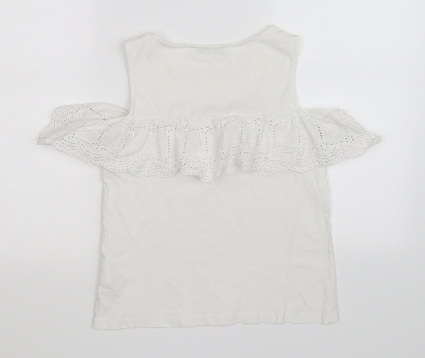 Marks and Spencer Womens White Floral  Basic Tank Size XS