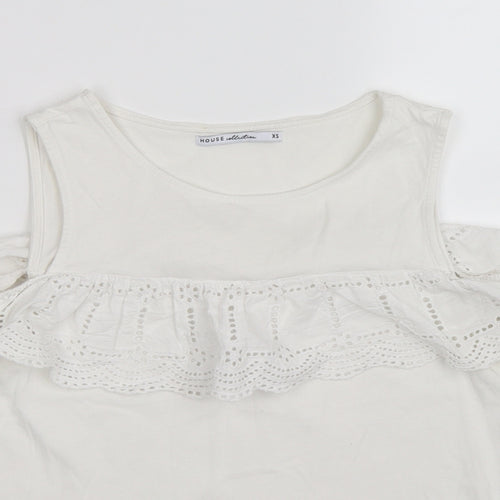 Marks and Spencer Womens White Floral  Basic Tank Size XS