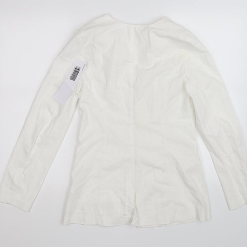 JustFab Womens White   Jacket  Size XS