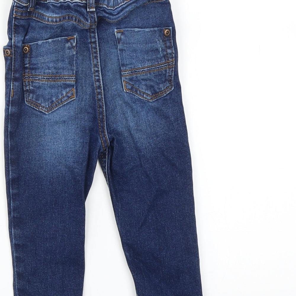 River Island Boys Blue  Denim  Jeans Size 18-24 Months  - DISTRESSED