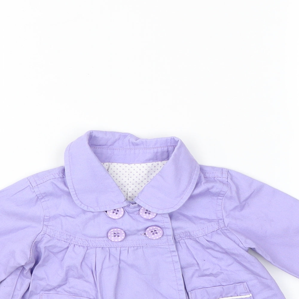 George Girls Purple   Jacket  Size 0-3 Months