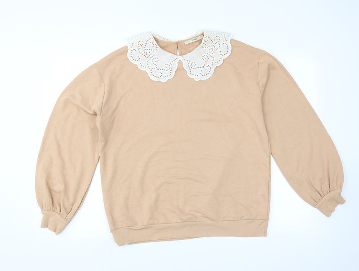 George Womens Beige   Pullover Sweatshirt Size M