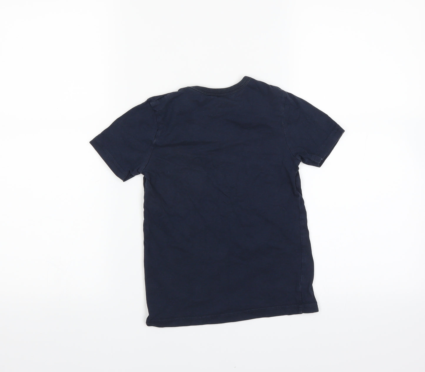 George Boys Blue   Basic T-Shirt Size 5-6 Years  - smiley face
