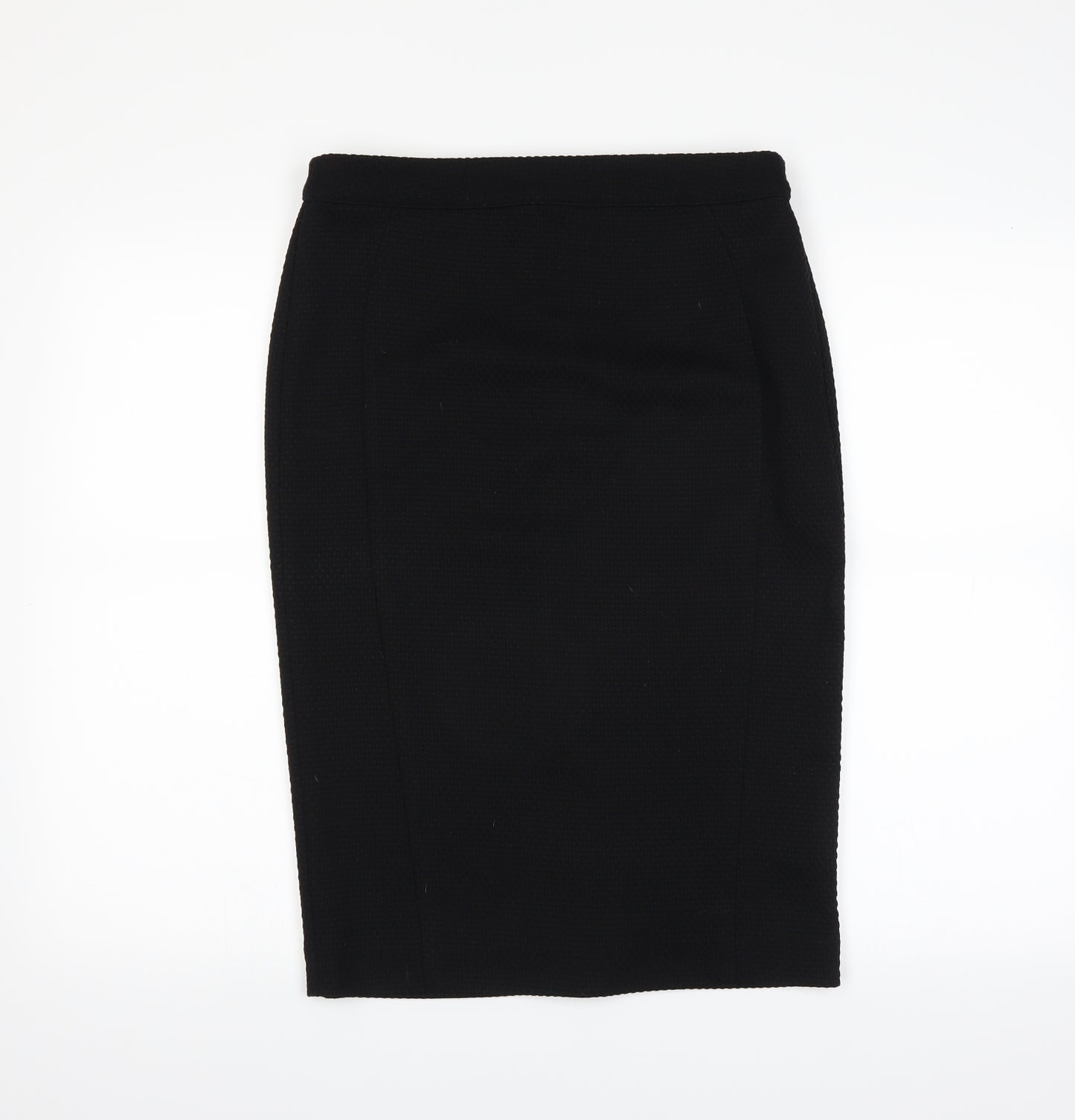 Sainsburys Womens Black   Straight & Pencil Skirt Size 12  - Textured Feel
