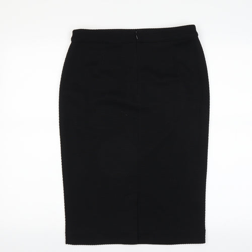 Sainsburys Womens Black   Straight & Pencil Skirt Size 12  - Textured Feel