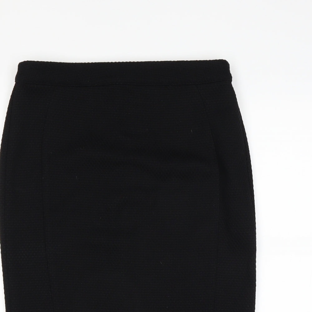 Sainsburys Womens Black   Straight & Pencil Skirt Size 12  - Textured Feel