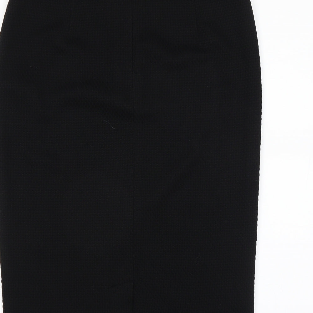 Sainsburys Womens Black   Straight & Pencil Skirt Size 12  - Textured Feel