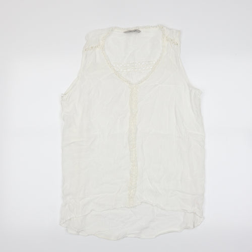 Peacocks Womens White   Basic Blouse Size 14