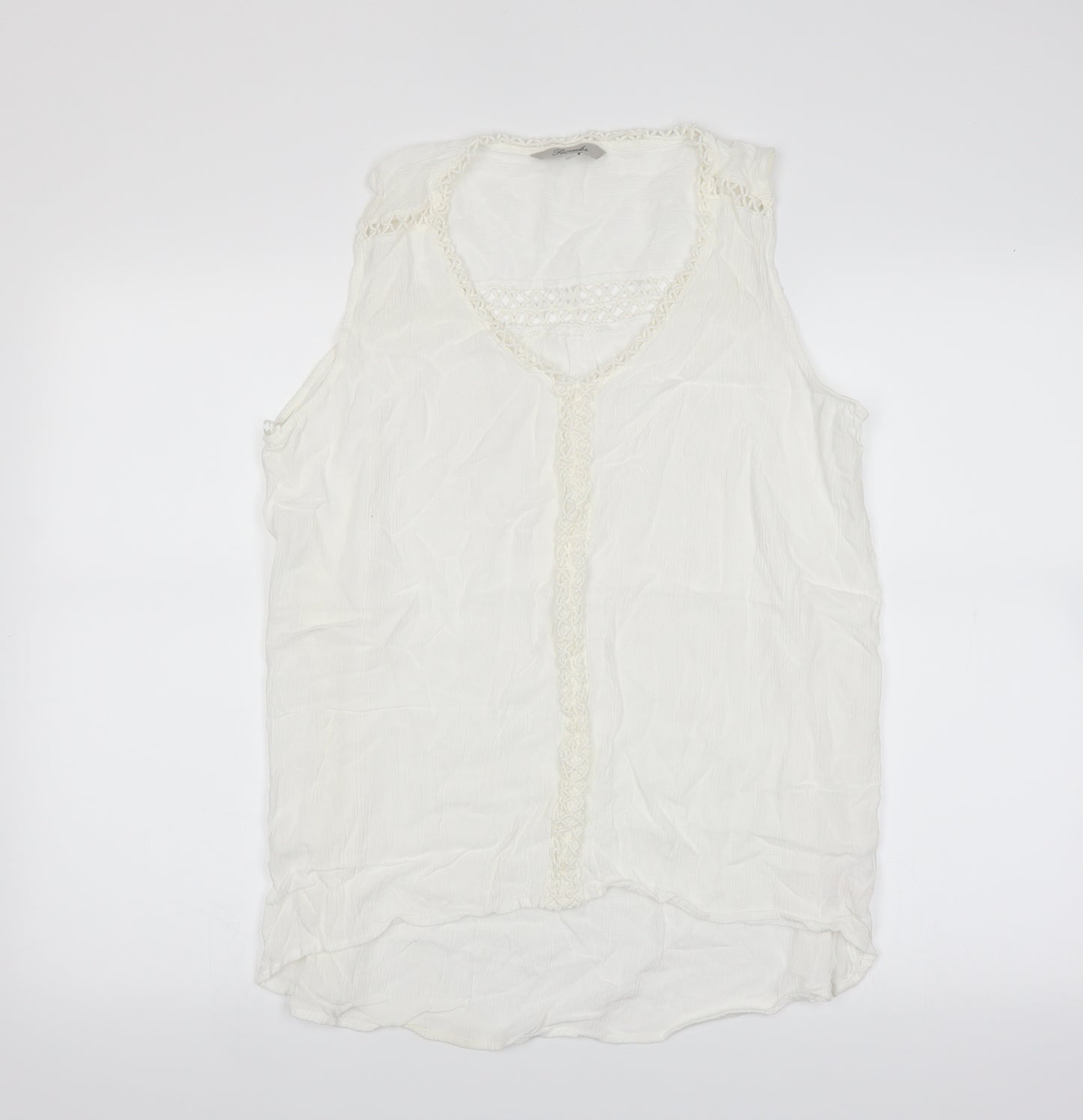 Peacocks Womens White   Basic Blouse Size 14