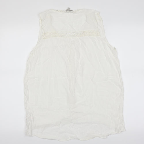 Peacocks Womens White   Basic Blouse Size 14