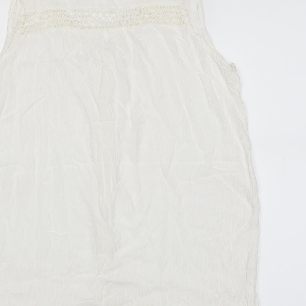 Peacocks Womens White   Basic Blouse Size 14
