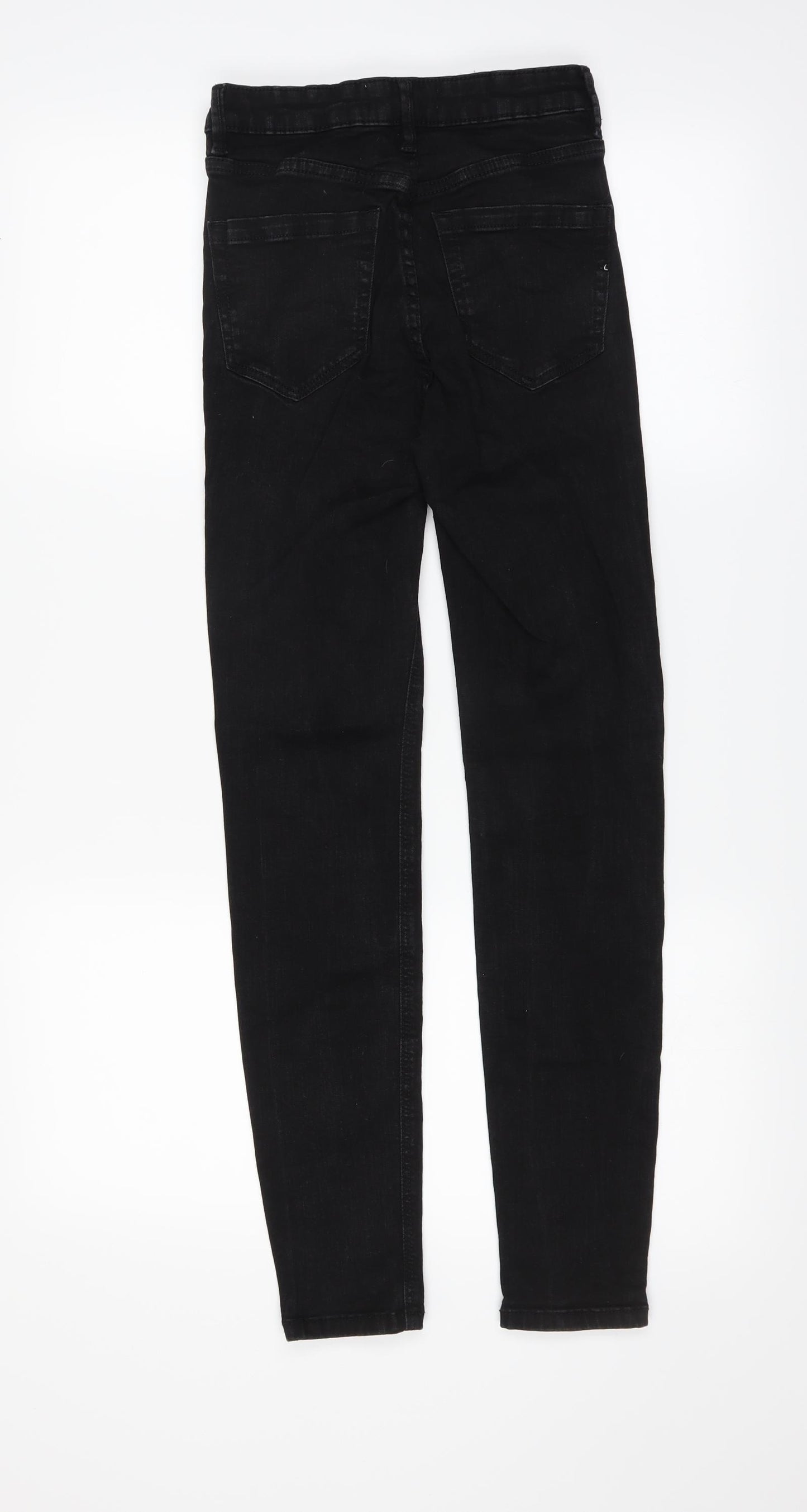 MNG Womens Black  Denim Skinny Jeans Size 6 L28 in