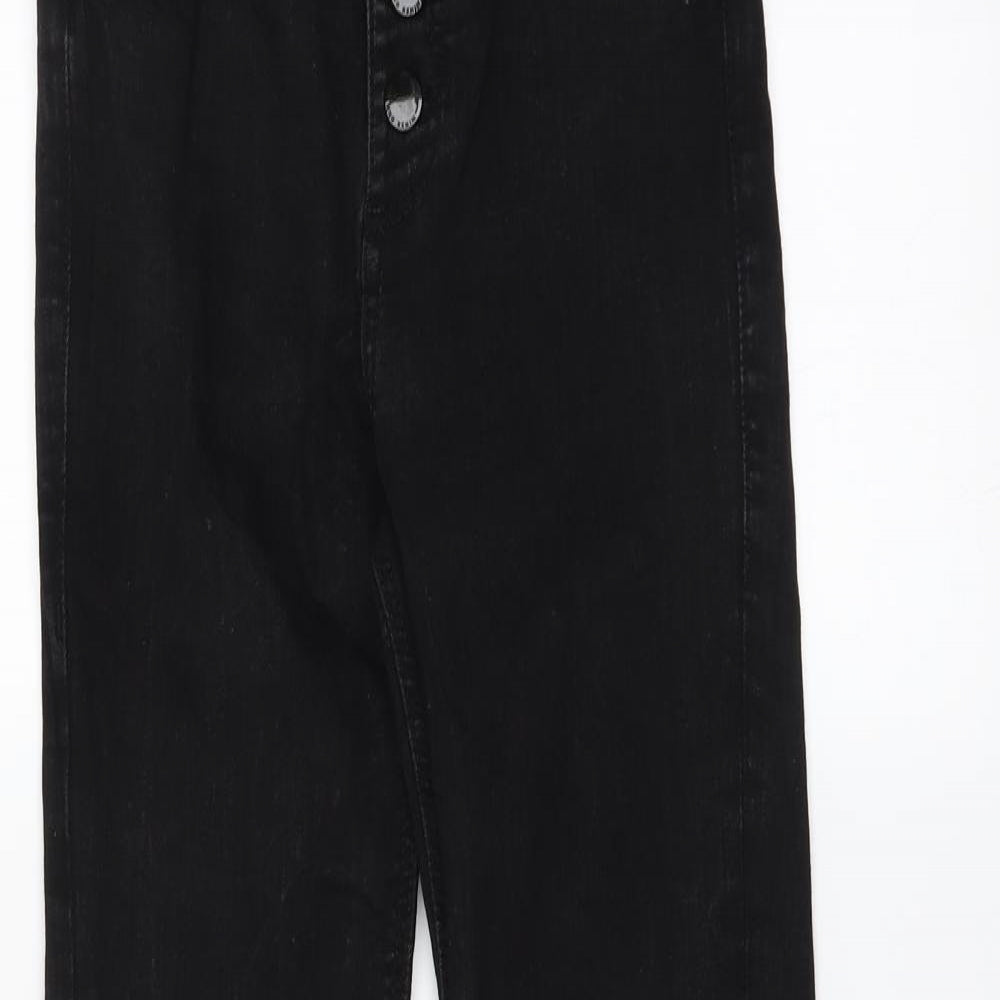 MNG Womens Black  Denim Skinny Jeans Size 6 L28 in