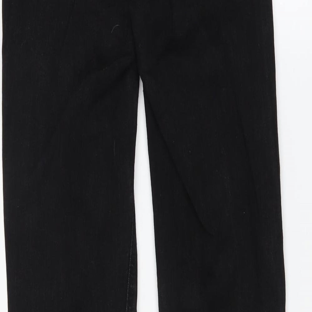 MNG Womens Black  Denim Skinny Jeans Size 6 L28 in