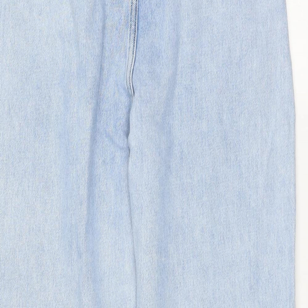 MNG Womens Blue  Denim Mom Jeans Size 6 L26 in - Paper Bag Waist