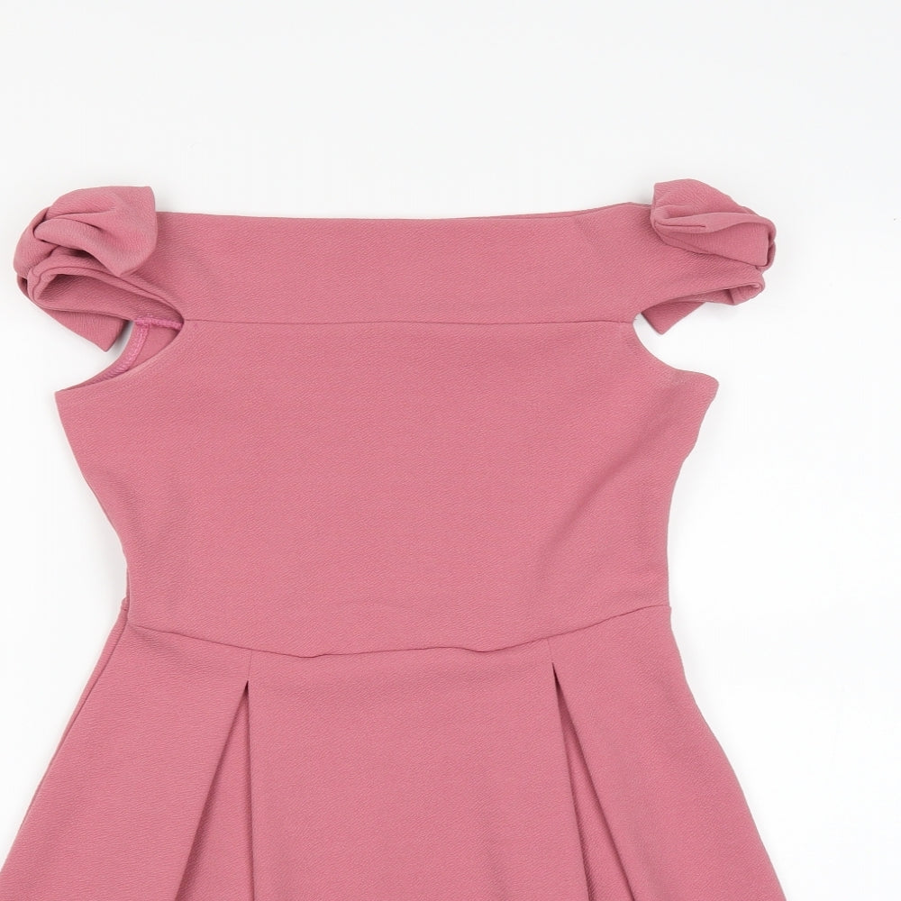 Very Womens Pink   Fit & Flare  Size 8