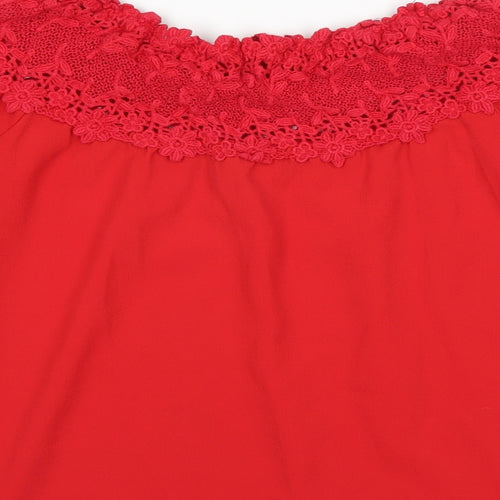 Quiz Womens Red   Basic Blouse Size 8
