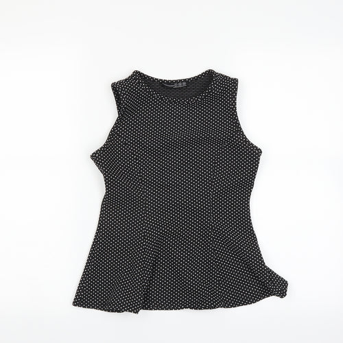 Primark Womens Black Polka Dot  Basic Blouse Size 6