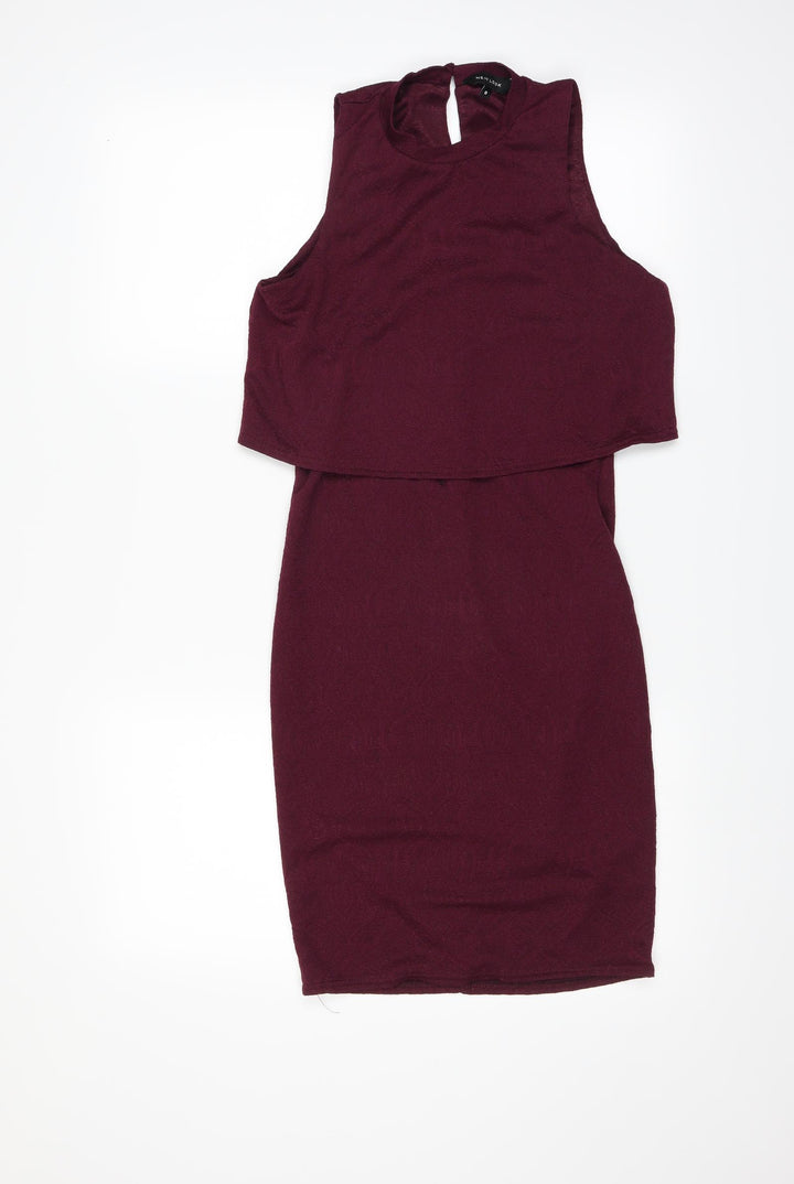 New Look Womens Purple Sheath Size 8