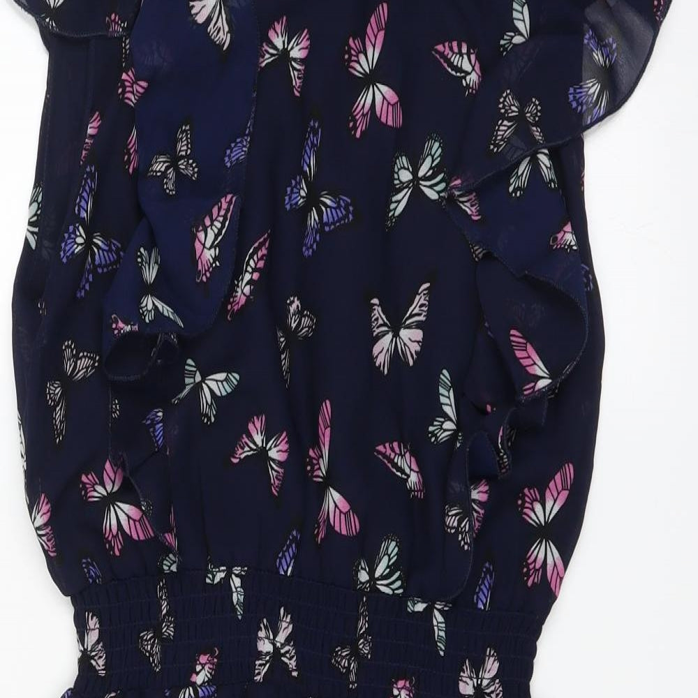Terranova Womens Blue   Fit & Flare  Size XS  - Butterflies