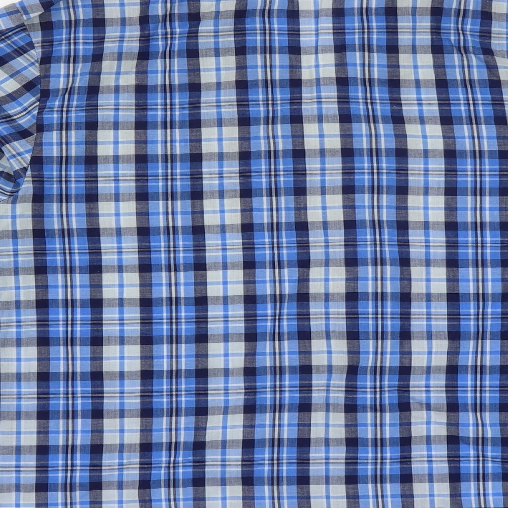 Cargo Bay Mens Blue Plaid   Pyjama Top Size L