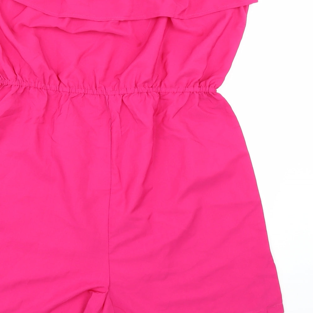 Studio Womens Pink   Playsuit One-Piece Size 14  - Strapless
