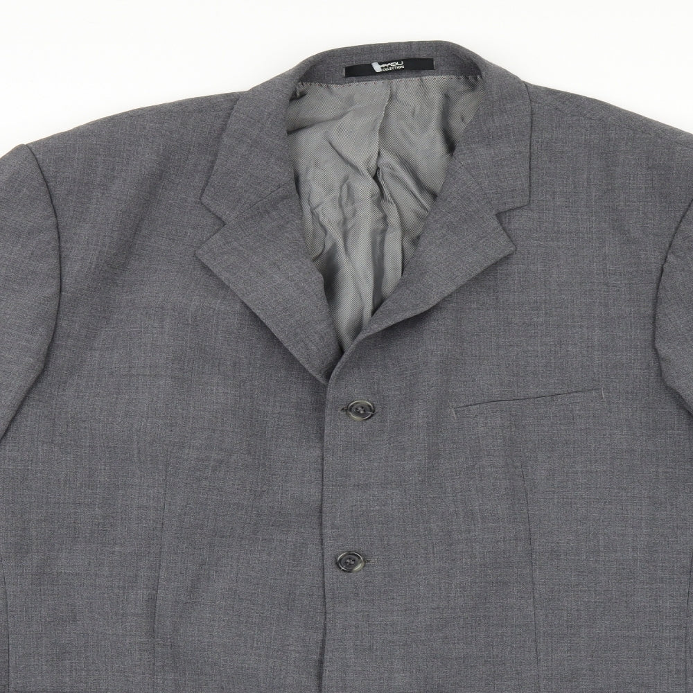 4you collectin Mens Grey   Jacket Suit Jacket Size 46