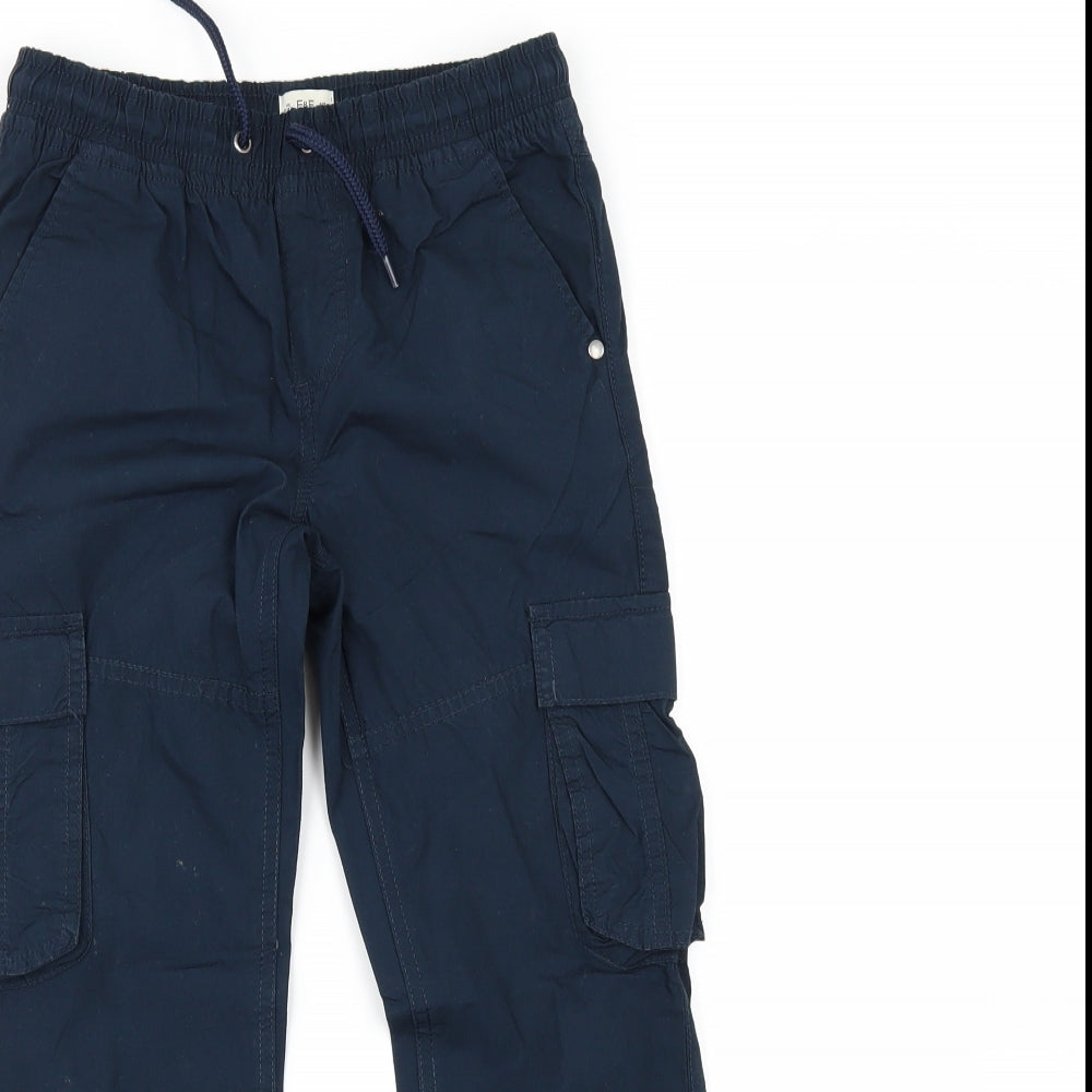 F&F Boys Blue   Cargo Trousers Size 8-9 Years