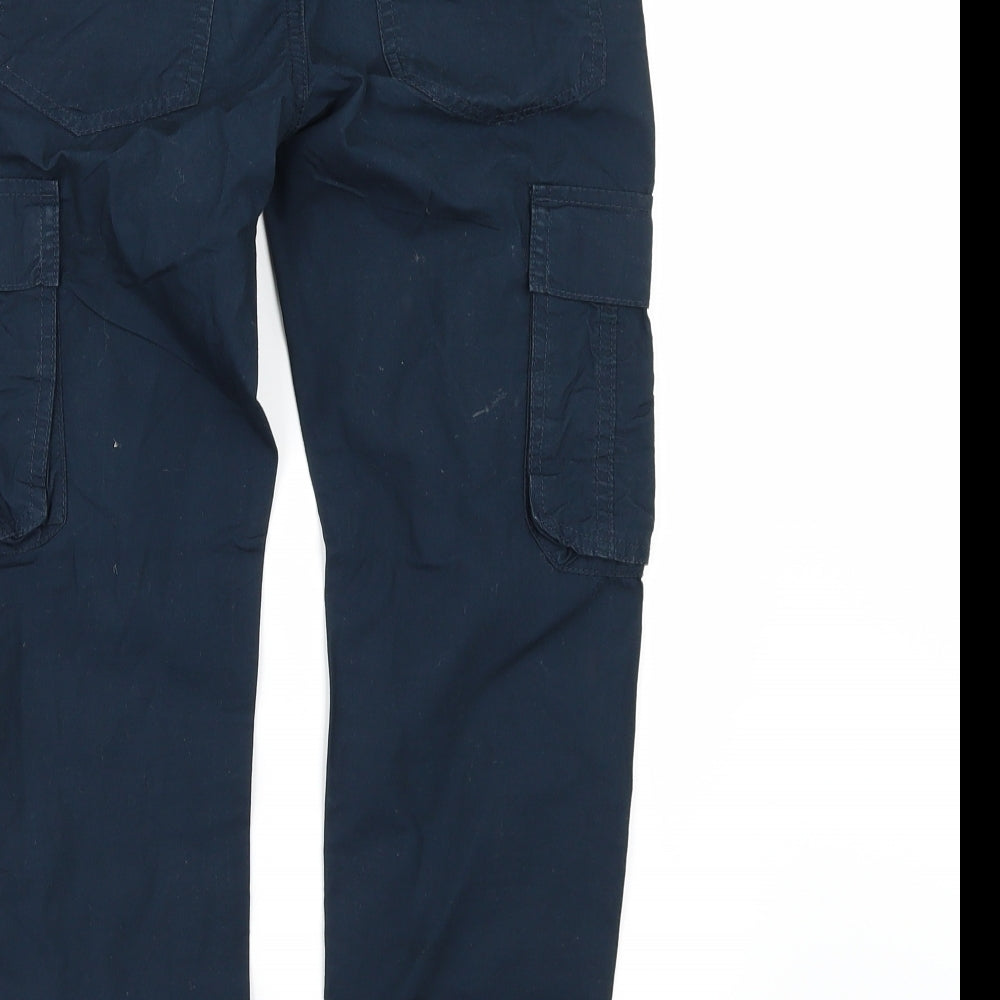 F&F Boys Blue   Cargo Trousers Size 8-9 Years