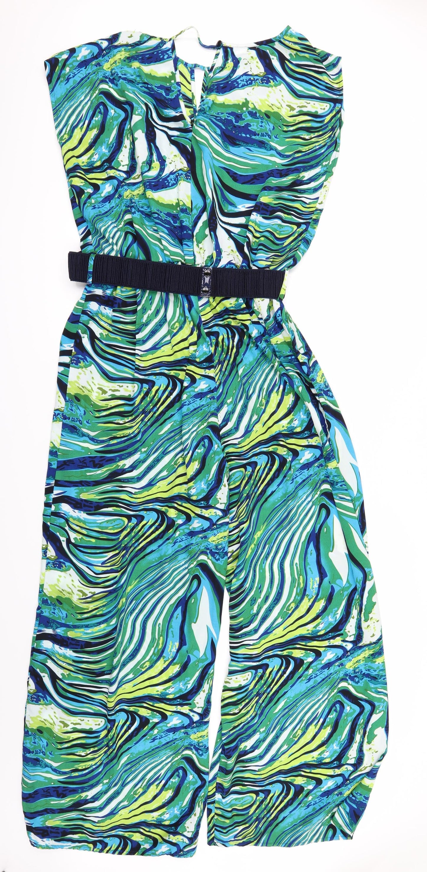 Glamorous Womens Multicoloured Geometric  Jumpsuit One-Piece Size 18