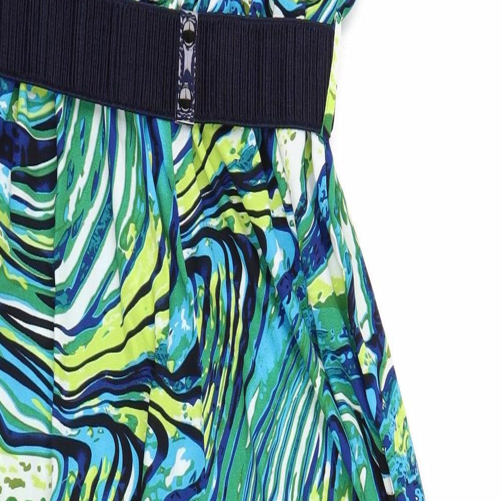 Glamorous Womens Multicoloured Geometric  Jumpsuit One-Piece Size 18