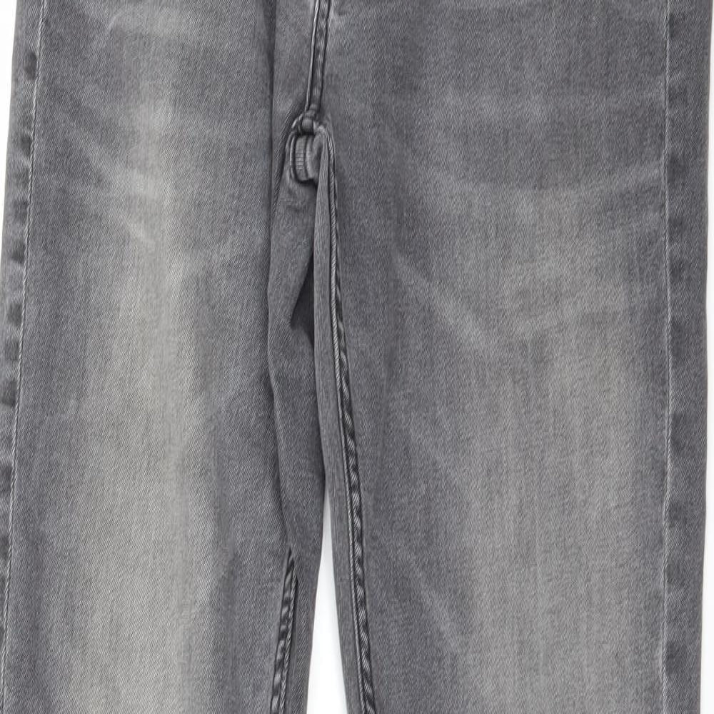 Burton Mens Grey  Denim Straight Jeans Size 32 in L32 in