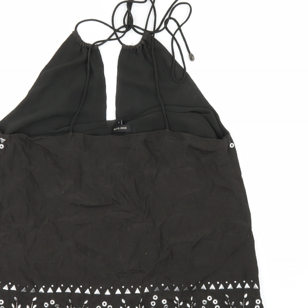 River Island Womens Green   Tunic Blouse Size 8