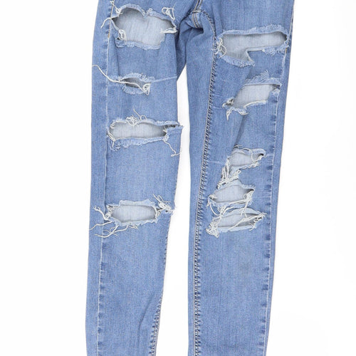 Topshop Womens Blue  Denim Skinny Jeans Size 26 in L30 in