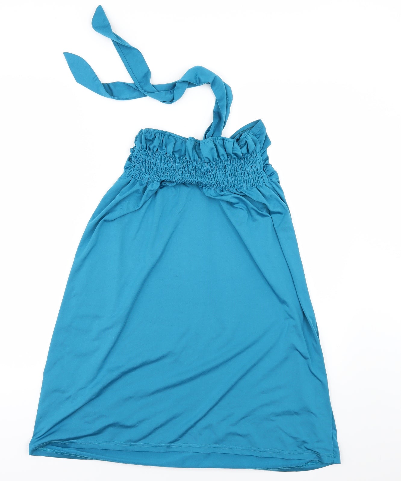 Angela Womens Blue   Tunic Blouse Size L