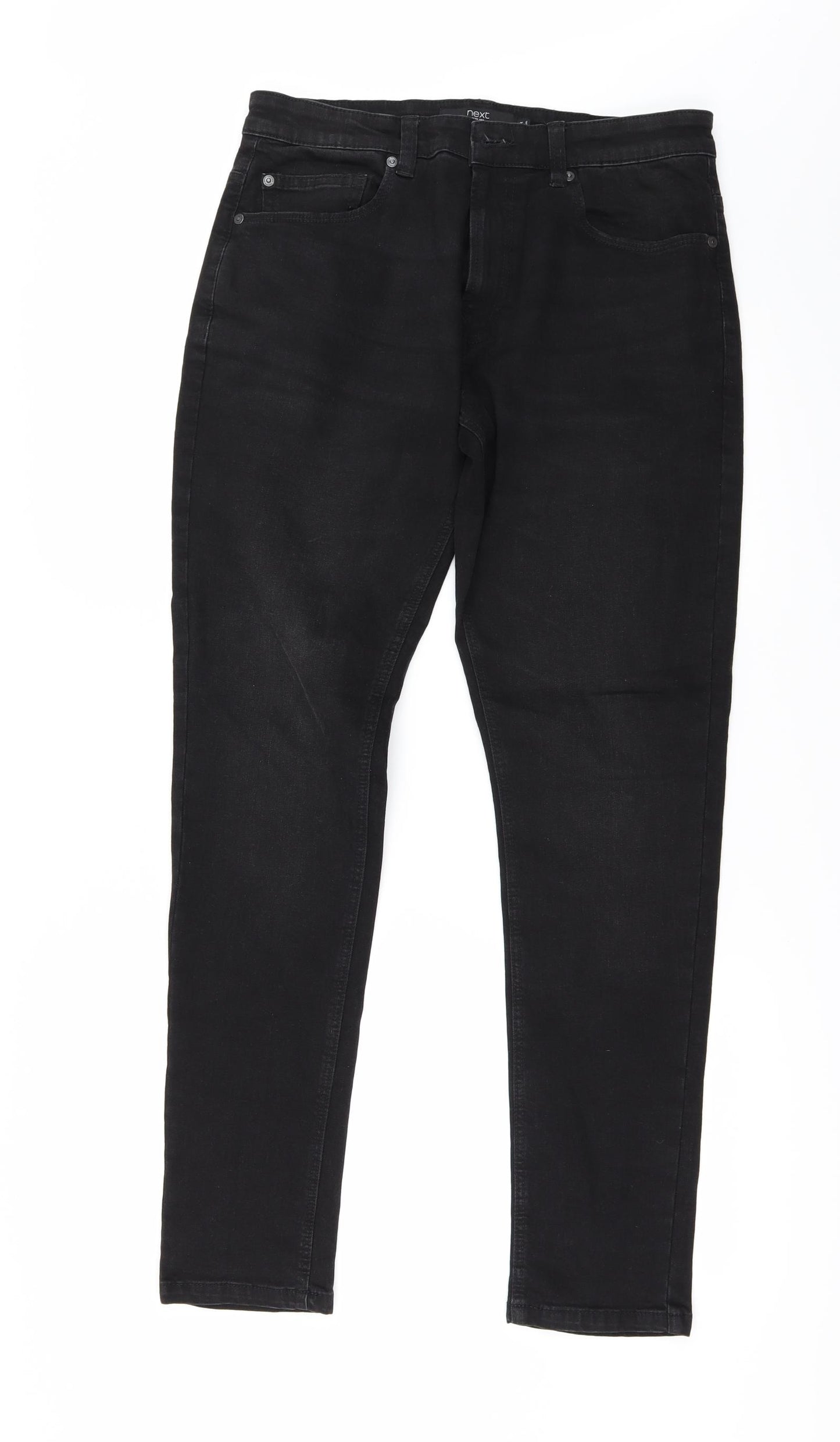 NEXT Mens Black  Denim Skinny Jeans Size 31 in L31 in