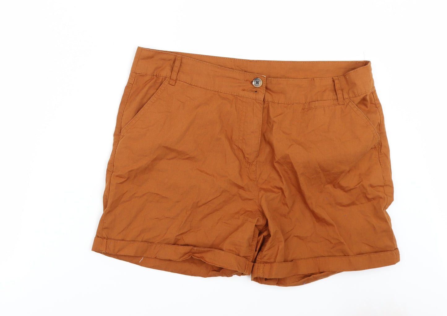 Very Womens Orange   Chino Shorts Size 14