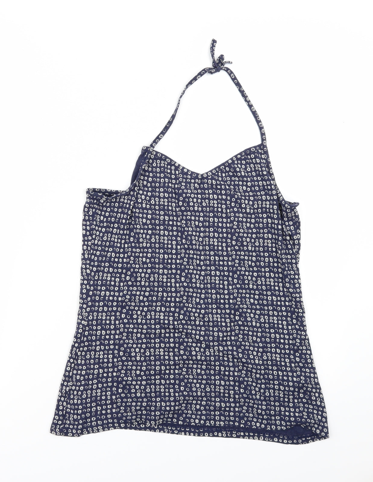 George Womens Blue Geometric  Basic T-Shirt Size 18