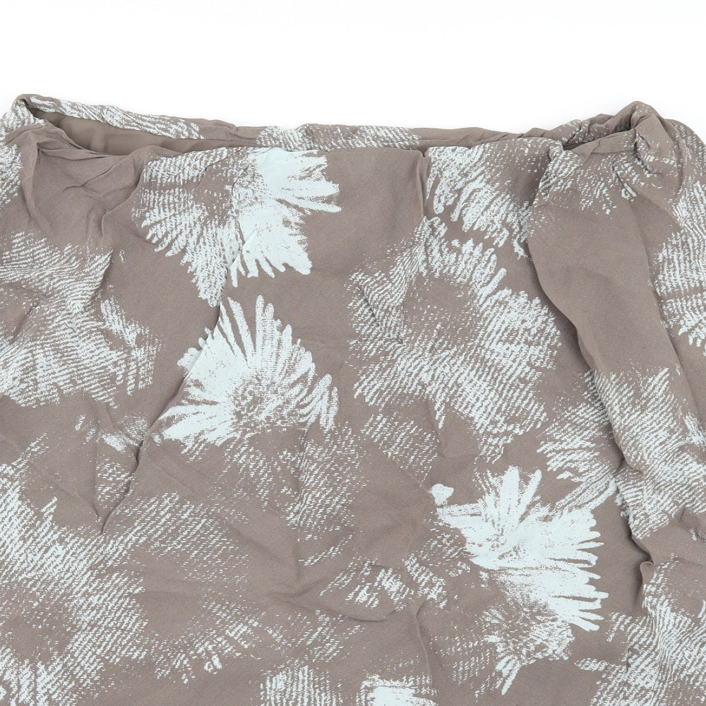 Windsmoor Womens Beige Geometric  A-Line Skirt Size 20
