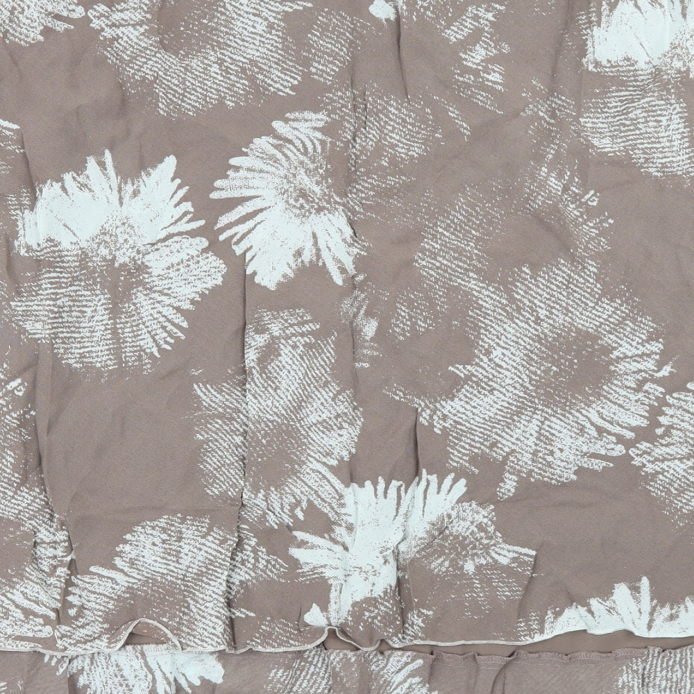 Windsmoor Womens Beige Geometric  A-Line Skirt Size 20