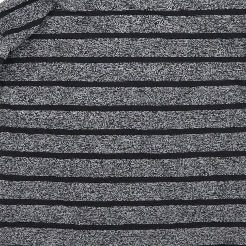 NEXT Boys Grey Striped  Basic T-Shirt Size 3-4 Years