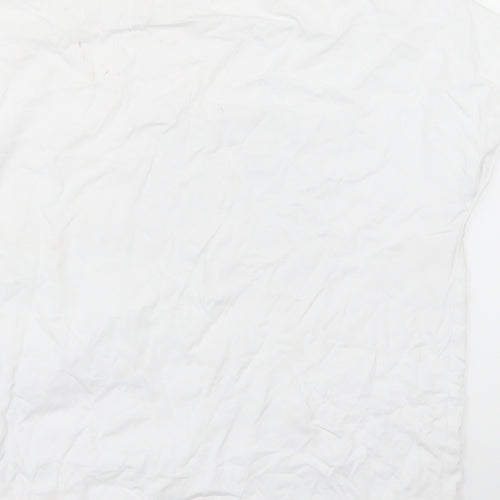 George Girls White   Basic T-Shirt Size 9-10 Years