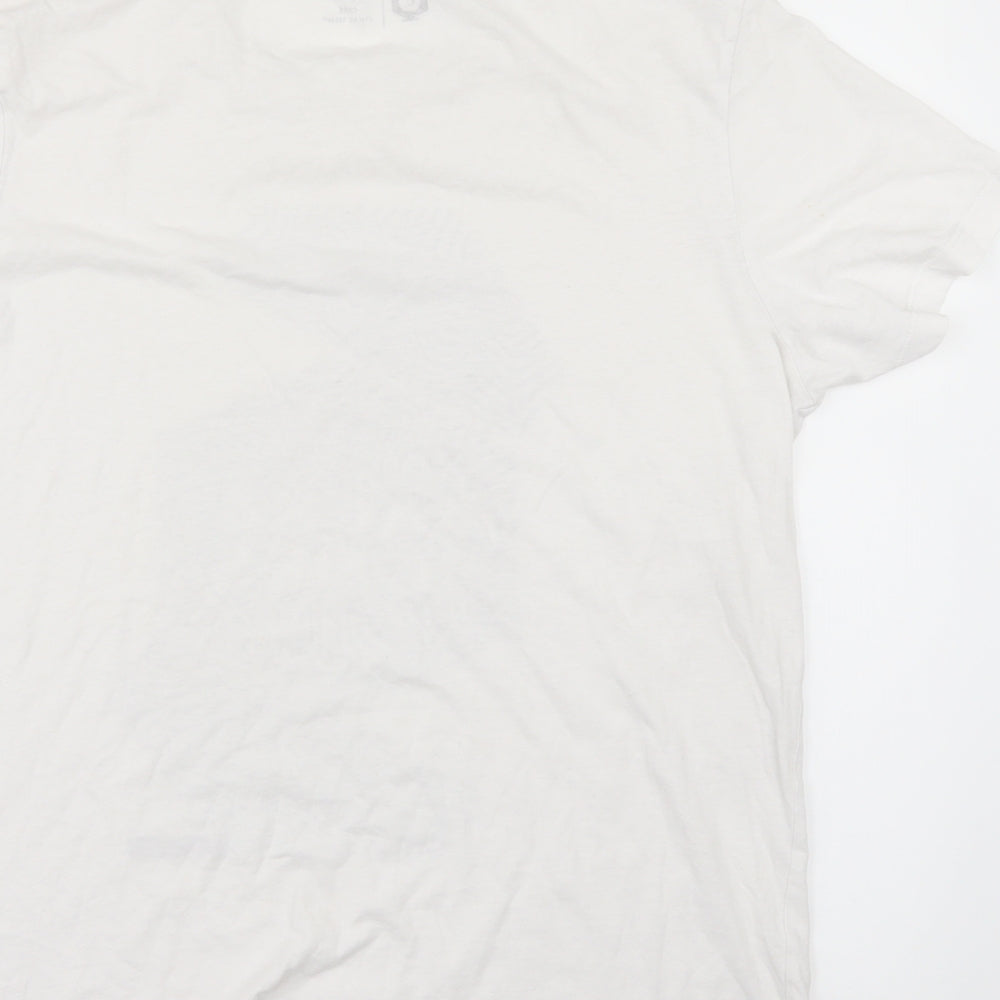 JACK & JONES Mens White    T-Shirt Size M