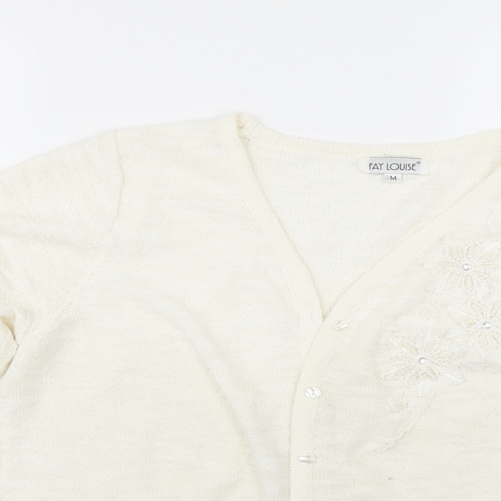 Fay Louise Womens Ivory   Cardigan Jumper