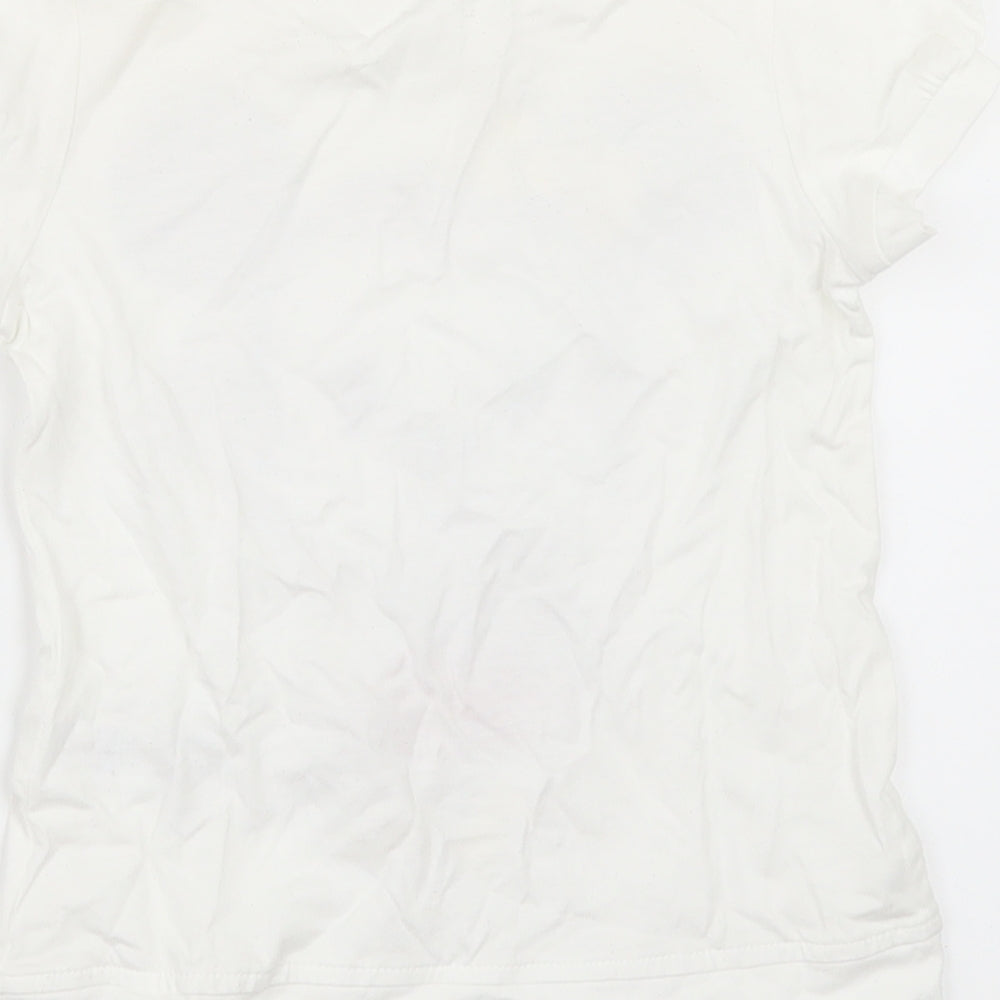 George Girls White   Basic T-Shirt Size 5-6 Years